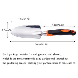 Garden Trowel Hand Shovel,Cast-Aluminum Heavy Duty Gardening Tools,Non-Slip Snow Shovel,Gardening Gifts for Women,Men and Children Digging Planting