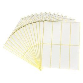 Manusticker A5 Rectangle Label Stickers - Printable - White, 38 x 100mm, 120 Labels/15 Sheets