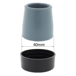 Lifeswonderful - Plastic Carpet Glides/Skis for Walkers & Zimmer Frames, for Ferrule with 40mm Base (4)
