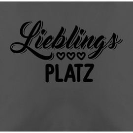 Cushion 50 x 50 cm – Statement with Sayings – Favourite Place – 50 x 50 cm – Grey – Cushion Cover Sayings My Men's Cushion and Filling Saying Cover Sofa Cushion Happy New Year