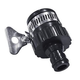 1 Piece Black Faucet Connector, Faucet Adapter, Faucet Adapter Garden Hose, Round Pipe Adapter, Black Faucet, Suitable for Kitchen, Bathroom, Toilet