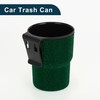 TUCKBOLD Car Trash Can Portable Front Seats Trash Bin Green