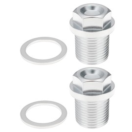 eMagTech 2 x Oil Drain Plug M18 x 1.5 with Washer Replaces 47739 Compatible with Ford Focus II Compatible with Volvo Compatible with Land Rover