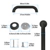 Rackickyer Shower Grab Bar, 2 Pack 12 Inch Black Bathroom