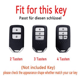 HIBEYO Smart Car Key Case Fits Honda Key Protector Case Cover for Honda Accord CR-V Jade Civic Spirior Fit City Crosstour HR-V Jazz Key Box Key Fob TPU 2 Buttons Green