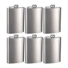 Top Shelf Flasks Stainless Steel Hip Flasks, 8 oz, Set