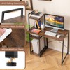 Tangkula Computer Desk with Shelves, Space Saving Home Office Desk