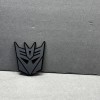 UsaStandard 2x Decepticon Transformer Mask Car Fender Badge Emblem Matte