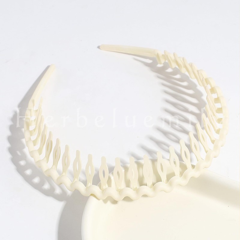 Herbeluemily Headband Headband with Comb, Bangs Clip, Men's, Women's, Skin