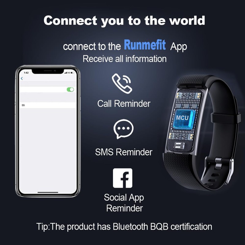 BrilliantHouse Fitness Tracker with Heart Rate Sleep Monitor Step Counter,