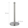Relaxdays Standing Kitchen Roll Holder, Stainless Steel, Paper Roll Holder