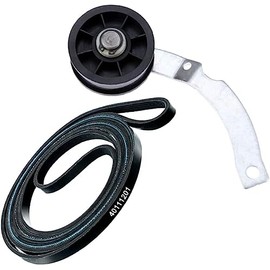 40111201 & 37001287 Dryer Belt & Idler Pulley Set Compatible with Top Brands Replaces with 500269P, WP37001287VP, ALE331RCW, 40051501, ALE230RCW, AP6008789, PS11741930