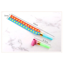 Blown Whistle Cheer Whistle 10/20/30 Piece Set, Long Approx. 3.1 inches (8 cm), Colorful Kids Whistle, Toy, Party, Event, Toy, Children, Toy, Party, Decorative, Birthday, Blowback, Party Props (Random