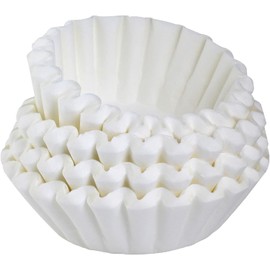 Tupkee Coffee Filters 4-6 Cups - 200 Count, Junior Basket Style, White Paper, Chlorine Free 5 Cup Coffee Filter, Made in the USA