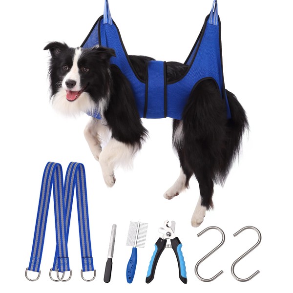 Kkiimatt Dog Grooming Hammock Pet Grooming Hammock Harness for X-Large