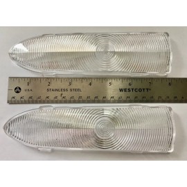 Repguy 1952 Chevy CAR NEW park light CLEAR lenses Fleetline Bel Air Convertible PAIR