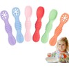 Cucharas masticables de silicona TAIMEI BTS001CA – set 6 arcoíris,