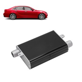 Diesel Heater Exhaust Silencer, Aluminum Alloy Stable Performance Parking Heater Exhaust Pipe Muffler for Eberspacher Airtronic D2 D4 D4S (Black)