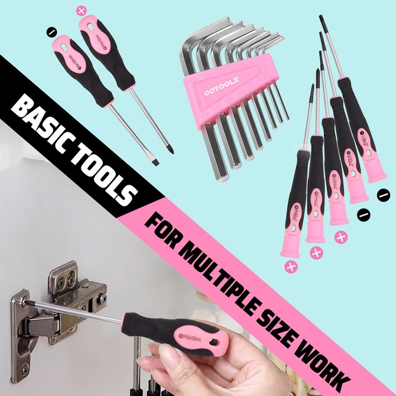 GOTOOLZ 240-Piece Home Tool Set, General Household Repairing Tool Kit