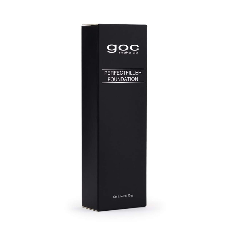 Maquillaje liquido, Perfect Filler Foundation, GOC, Extra cobertura, Acabado matte