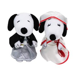 Snoopy Wedding Japanese Style Mini Mascot with Box Snoopy Belle Peanuts Original Set with Free Bonus Item