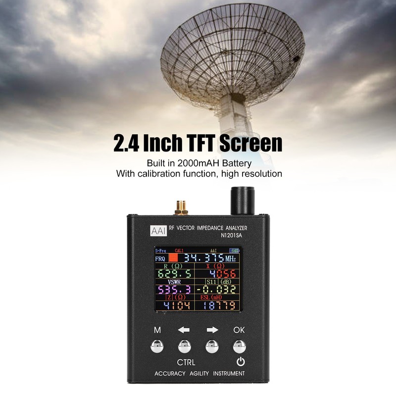 RF Vector Impedance Analyzer 2.4 Inch Screen ANT SWR Antenna