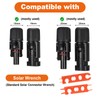 Upgrade 2 Piece Key Solar Wrench Tool, MC4 Solar Plug
