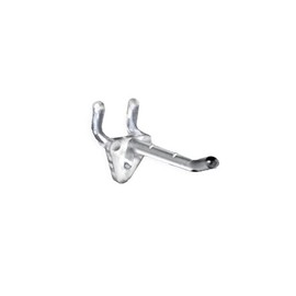 Azar 800072-CLR 2-Inch Plastic Hook, 50-Pack, Clear