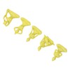 5 Pcs Yoga Statue Simple Style Yellow Attractive Decorative Durable