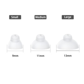 Hearing Aid Domes, Single Layer Umbrella-Shaped Ear Tips for ITC,CIC and RIC Hearing Amplifier Earplugs Replacement Accessories (Medium 20pcs Pack)