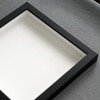 16x16 Shadow Box Gallery Wood Frames - Black DEEP Shadowbox