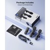 KUKIHO Wireless Lavalier Microphone, 2 Pack Mini Mic with Noise
