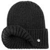 LIERYS Men's Merino Knitted Hat (20 cm Long) - Ribbed