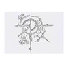 'Steampunk Motif' Temporary Tattoo - Water Resistant, Skin-Safe, Non-Toxic Transfer