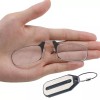 Unbranded Mini Nose Clip On Portable Reading Glasses Rimless Key
