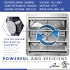 iLIVING 16" Wall Mounted Shutter Exhaust Fan, Automatic Shutter, with