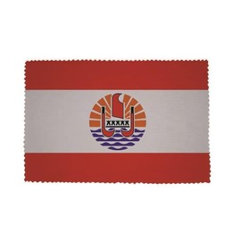 U24 Brillenputztuch Französisch Polynesien Fahne Flagge Glasreinigungstuch Microfasertuch