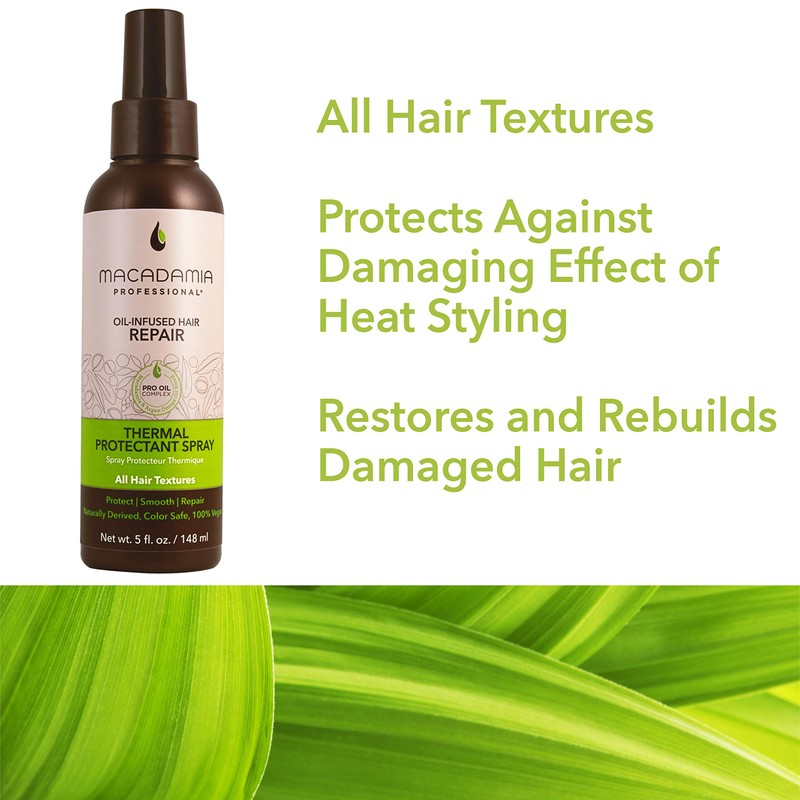Macadamia Professional Thermal Protectant Hair Spray, 5 Fl oz