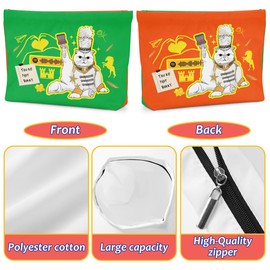 Cat Gifts for Cat Lovers Cute Cat Makeup Bag Inspired Music Lover Gifts Fan Singer Merch Appreciation Gifts for Women Friends Cat Mom Cat Lady Girlfriend Birthday Mothers Day Christmas Cosmetic Bag