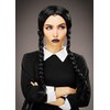 Magic Box Long Black Plaited Wednesday Style Wig