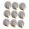 9PCS Self Adhesive Hooks Plastic Seashell Decorative Wall Mounted Bathroom