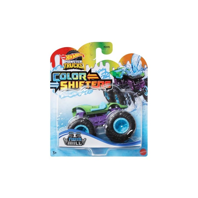 Hot Wheels Monster Truck Colr Shifters Twin Mill 1:64 HVH86