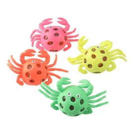 Squish ball series 6 Cangrejo Juguete Squishy Escuichi Kawaii Antiestres 6 Piezas