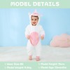 COOKY.D Baby Girls Boys Rompers Hooded Animal Jumpsuit Soft Flannel