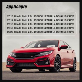 AUCERAMIC 145105A2A01 Timing Chain Kit Fit for 2016 2017 2018 2019 2020 Honda Civic 2.0L L4 K20C2 Naturally Aspirated 14401RPYG01