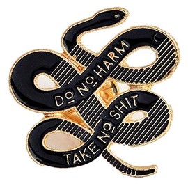 JaneDream Women Bohemian Snake Enamel Brooch Animal Banquet Badge Pins Buckle Badge Backpack Bag Pins Punk Gold