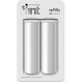 Flint Original Lint Roller Refill, Extra Sticky, Compatible with Flint Retractable Lint Roller, Lint Rollers for Pet Hair Extra Sticky Refill - Pack of 2