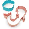 2 pc Coloured Metal Childrens Mermaid Cookie Cutters. Great Childrens