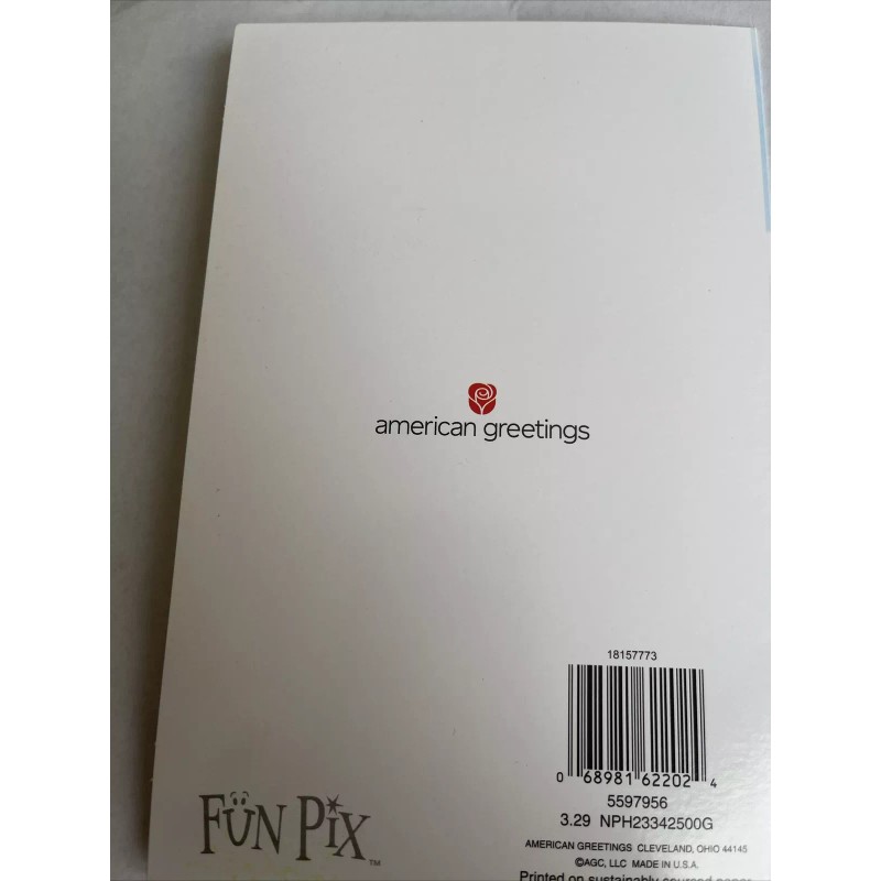 american greetings Chipmunk Selfie Card Retail Price 3.29