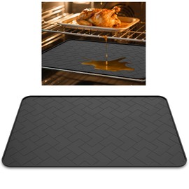 Oven Liners for Bottom of Oven – Silicone Oven Liner 16"x23" Non-Stick Reusable Heavy Duty Mat for Electric, Gas Ovens– BPA & PFOA Free Kitchen Accessory ，Heat Resistance - 530°F (280°C) Black (1)